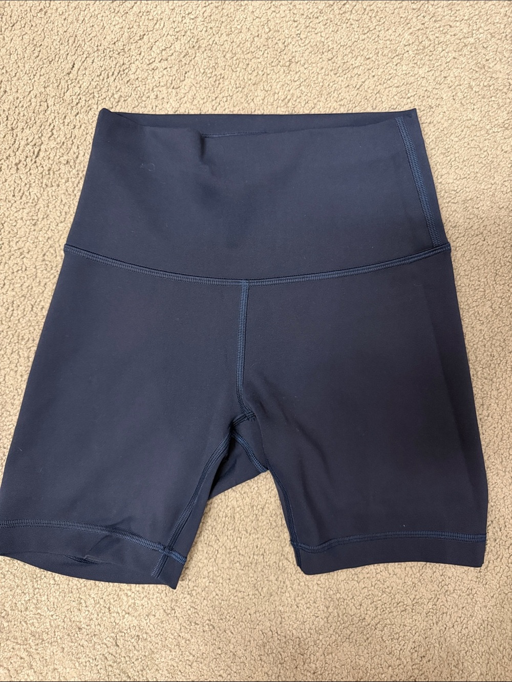Lululemon High-Waist Navy Women’s Bike Shorts